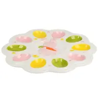 Блюдо для яєць Stenson Blooming Egg R40706-1 28х2.5 см