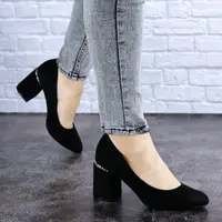 Туфли женские на низком каблуке Fashion Isabelle 1713 40 размер 25 см Черный