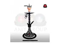 Кальян AMY Deluxe 073.02 "Alu Sierra S" - Black черная шахта-черная колба к-т
