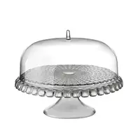 Тортовница с крышкой Guzzini Tiffany 19940092 28x36x36 см серая