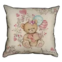 Подушка интерьерная из мешковины Любимой 45x45 см 45PHB_18L003_BR