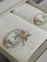 Pupilla 2в1 Hayal oval krem бамбукові рушники.Туреччина.