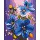 Картина по номерам "Синие фиалки" 40x50 см