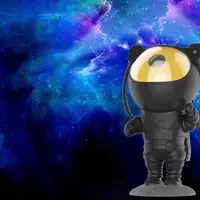 Игрушка-ночник Astronaut Проектор галактики лазерный Астронавт, звездное небо на потолке с пультом, Черный ПРИМЯТАЯ КОРОБКА