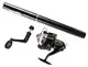 Карманная мини-удочка в боксе Pocket Pen Fishing Rod + катушка Black (3337)
