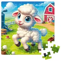 Пазлы "De.tail. Ловкая овечка" 64 детали