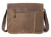 Сумка чоловіча з ефектом старовини Vintage 14697 Коричнева