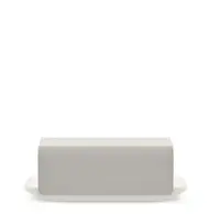 Масленка Alessi Mattina 21х9 см светло-серая