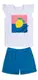 Костюм (майка и шорты) летний для девочки GABBI KS-20-14-2 Тутти-Фрутти Синий на рост 92 (12106)