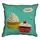 Подушка с мешковины Cupcakes 45x45 см (45PHB_SWE001_WH)