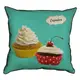Подушка с мешковины Cupcakes 45x45 см (45PHB_SWE001_WH)