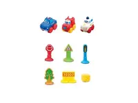 Детский набор машин Fire Rescue Пожарная станция, игровой коврик, 3 машинки. Multicolor (117846)