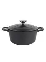 Каструля з кришкою Kamille Dublin KM4460 20х10 см 2.5 л чорна