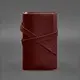 Кожаный блокнот (Софт-бук) 1.0 бордовый