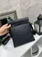 Черная мужская сумка премиум качества под клапаном на магнитах на два отделения – 22х26 см 1786-3