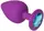 Анальная пробка Purple Silicone Topaz L
