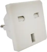 Перехідник TOTO Adapter England to European 220В White/Black