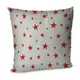 Подушка диванная с бархата Звезды 45x45 см (45BP_UNI010)
