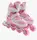 Роликовые коньки 053-М Best Roller колеса PU светятся. Pink (размер 34-38) (174527)