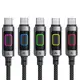 Кабель ACEFAST USB-C to USB-C fantasy color series braided Charging data cable C21-03 |1.2m, 60W/3A|