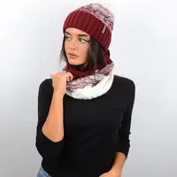 Набор Amber 17019 бордо-молоко