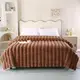 Плед Dushka Home Шиншила в полоску 21768 200х230 см коричневый
