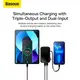 УМБ BASEUS Qpow Pro Digital Display Fast Charge Power Bank (With Lightning Cable) 10000mAh |USB/Type-C/Lightning, 20W/5A, PD/QC|