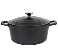 Кастрюля с крышкой Kamille Dublin KM-4461 4.5 л 24 см черная