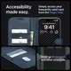 Чехол-книжка Spigen для iPhone 15 Pro Max - Wallet S Pro, Navy (ACS06606)