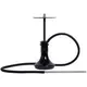 Кальян из стали Tiaga Hookah - Black Edition X на колбе Craft прозрачная Черный