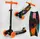 Самокат трехколесный Best Scooter "Motorcycle and fire". Multicolor (111640)