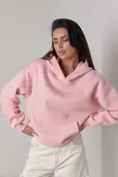 Тепле худі з написом alexanderwang - рожевий цвет, M