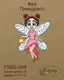 Новогодняя игрушка подвес на елку -  Фея Пинкдресс FNGi-006 [Вид товара: Заготовка для вышивки на фанере]