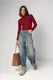 Джинси жіночі wide leg з потертостями - джинс цвет, 38р