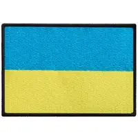 Шеврон на липучке флаг Украины 9х6 см, большой вышитый патч нашивка, шеврон, липучка