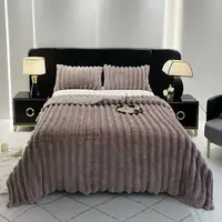 Плед Dushka Home Шарпей Смужка 7 см 21800 200х230 см сірий