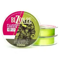 Шнур Aborigen Bizon PE Fluoro Green 100 m / 0.16 mm 11.40kg