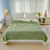 Плед Dushka Home Бабочка 20987 200х230 см оливковый