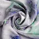 Ткань плательная атлас шелк люрекс Полоса салат