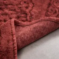 Набір килимків для ванної Arya Damaks AR-A107216-Burgundy 2 предмета бордові