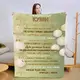 Плед 3D со своими пожеланиями для кумы Тепло Твоего Сердца 15478 135х160 см