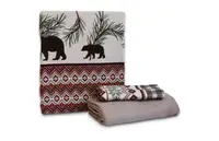 Полуторное постельное белье Фланель First Choice Flannel Cozy Tile 160х220см