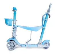 Самокат Scooter Smart 5in1. Blue (багатофункціональний, з батьківською ручкою) - 1451904439