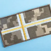 Шеврон на липучке Погон Капелан 5х9,5 см піксель вишитий патч нашивка Капелану