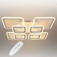 Стельова LED люстра, світлодіодний світильник Sunlight білий 6325/4+4S