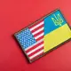 Набор шевронов 2 шт с липучкой Флаг Украины и США 5х8 см вышитый патч нашивка двойной Украина та Америка