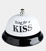 Звонок настольный "RING FOR A KISS" белый