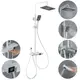 Душевая система с тропическим душем 4 в 1 Shower Kraft А401 White
