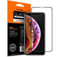 Защитное стекло Spigen для iPhone 11 / XR, Full Cover, Black (064GL25233)