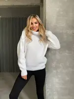 Светр вязанний AO123 Білий Oversize S-L